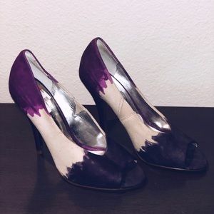 Jessica Simpson Multi•Purple Peep Toe Pump